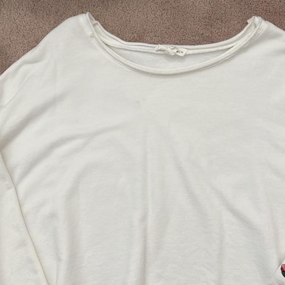 White cropped sweater // honey punch - Picture 3 of 5